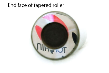 End face of tapered roller