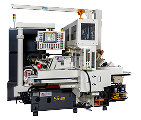 Angular centerless grinding machine